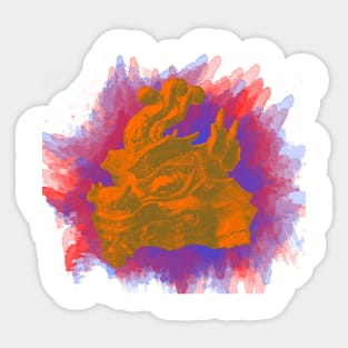 Colorful Dragon Sticker